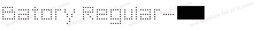 Batory Regular字体转换